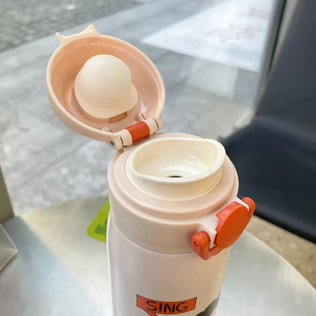 1pc Cartoon Insulated Water Bottle - 400ml 304 Stainless Steel Travel Thermal Cup for Hot and Cold Beverages, Summer Winter Drinkware, Perfect Gift for Outdoor Enthusiasts and Coffee Lovers