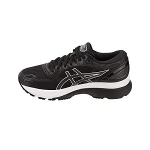 ASICS Women's Gel Nimbus 21 Running Shoes, Black Black Dark Grey 001, US-0 / Asia Size s