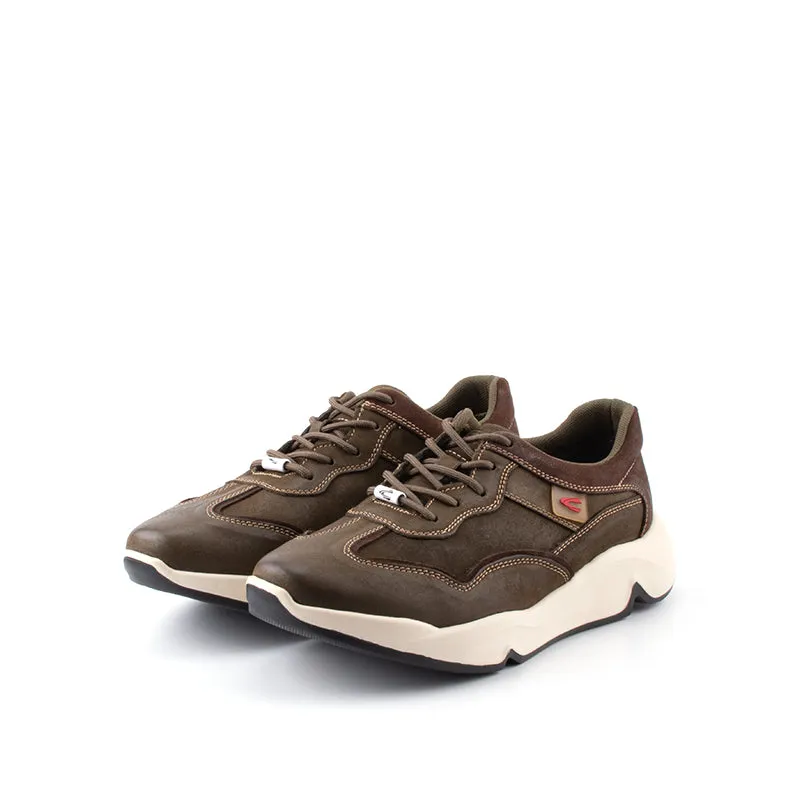 camel active Leather Lace Up Shoes Men Olive BRADFORD 852365-RS1-7