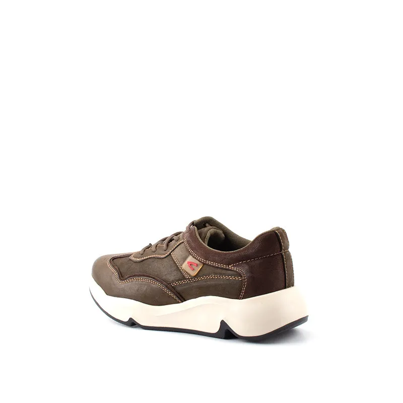 camel active Leather Lace Up Shoes Men Olive BRADFORD 852365-RS1-7