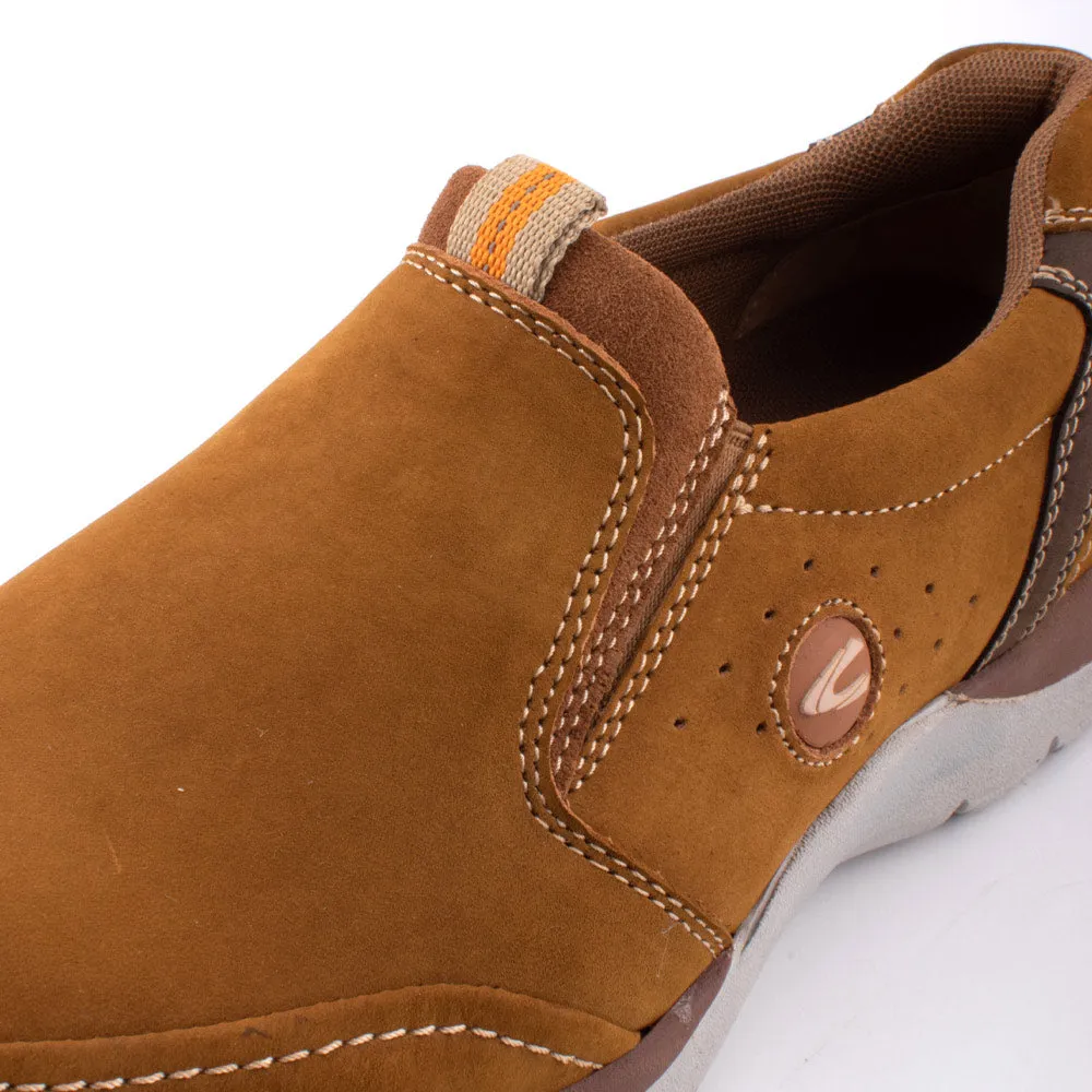 camel active Nubuck Leather Slip On Shoes Men Tan LIGUR 852411-AA1-8