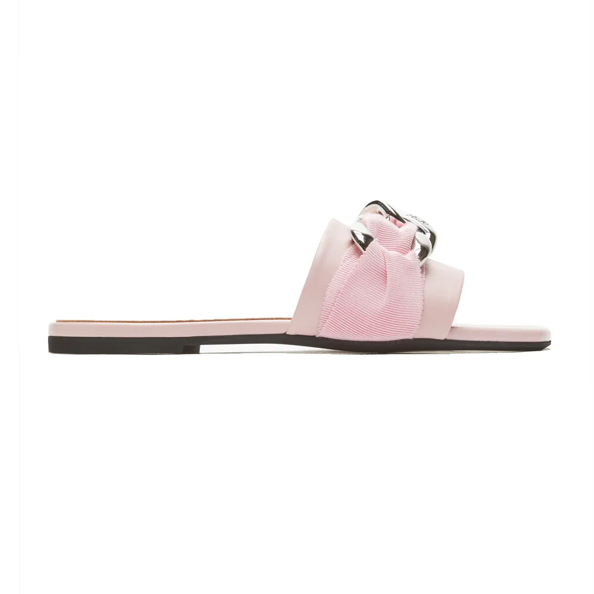 Chain Embellished Flat Slides