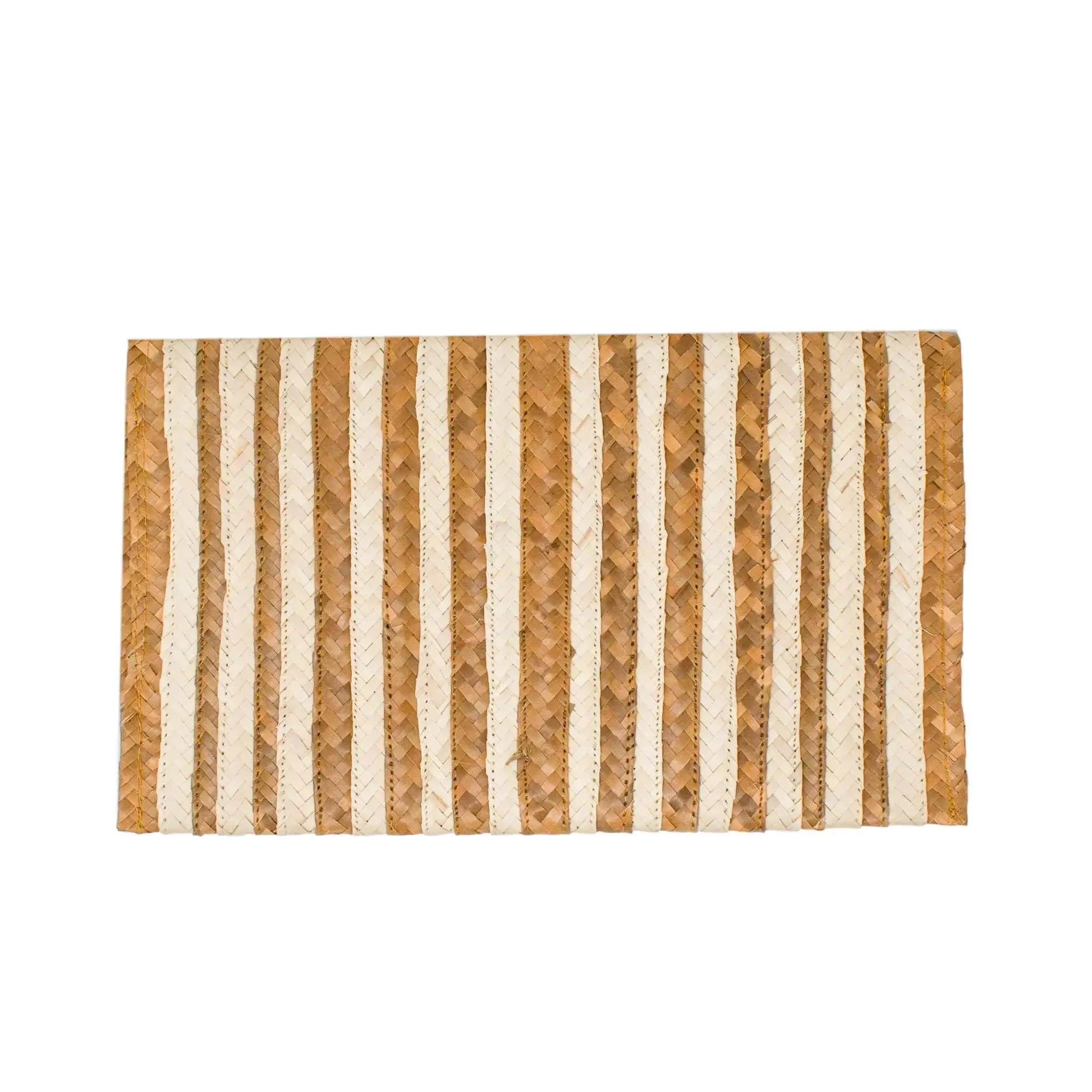 CLAIRE CLUTCH - HONEY STRIPE by POPPY   SAGE