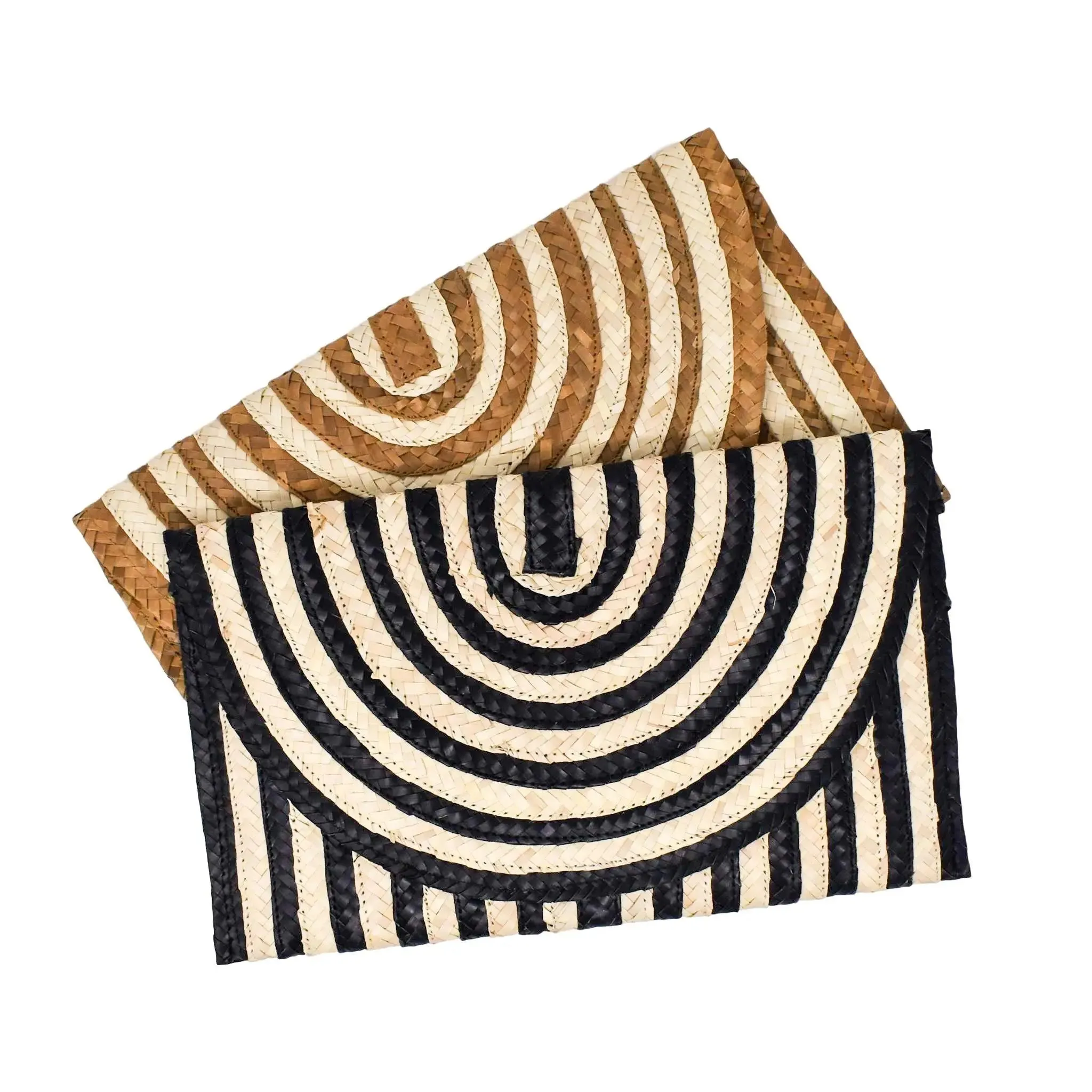 CLAIRE CLUTCH - HONEY STRIPE by POPPY   SAGE