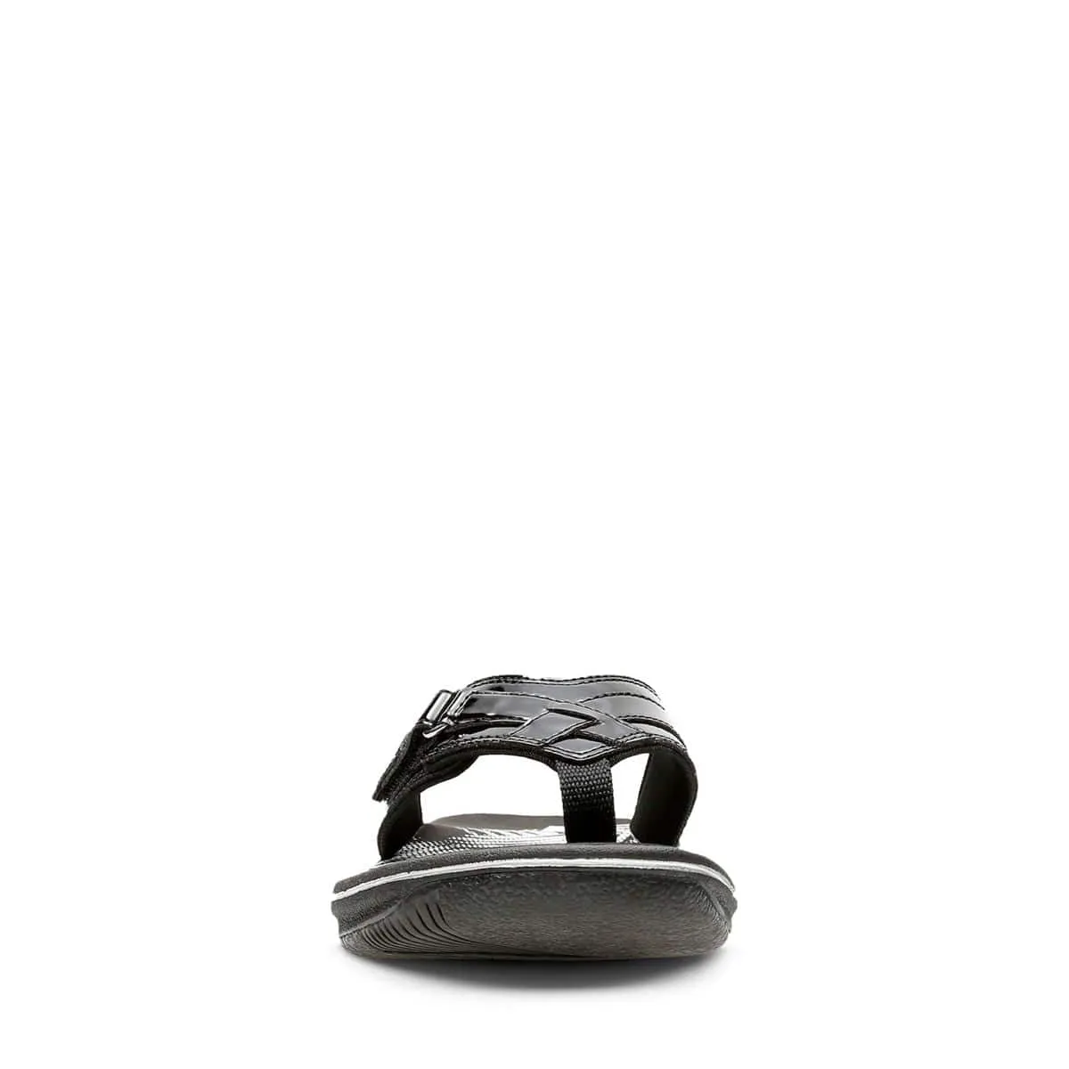 Clarks Women's Breeze Sea Flips- Black Patent