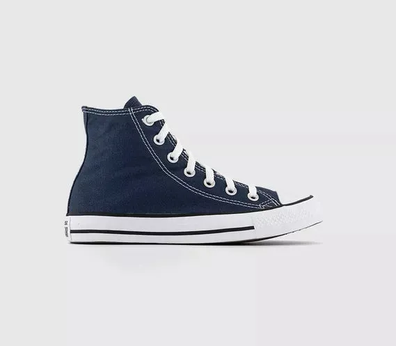 Converse All Star Hi Navy Canvas Trainers