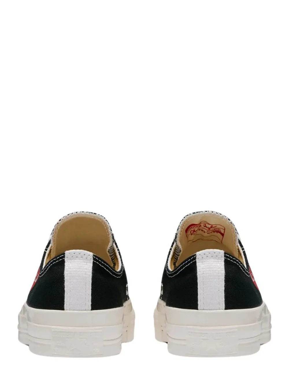Converse Small Red Heart Low Top (Black)