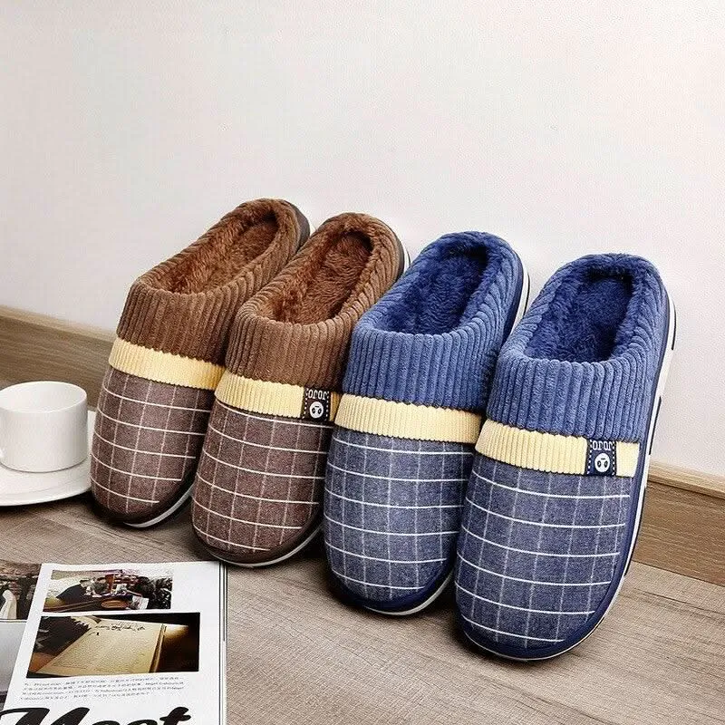 Grid Indoor Slippers for Men