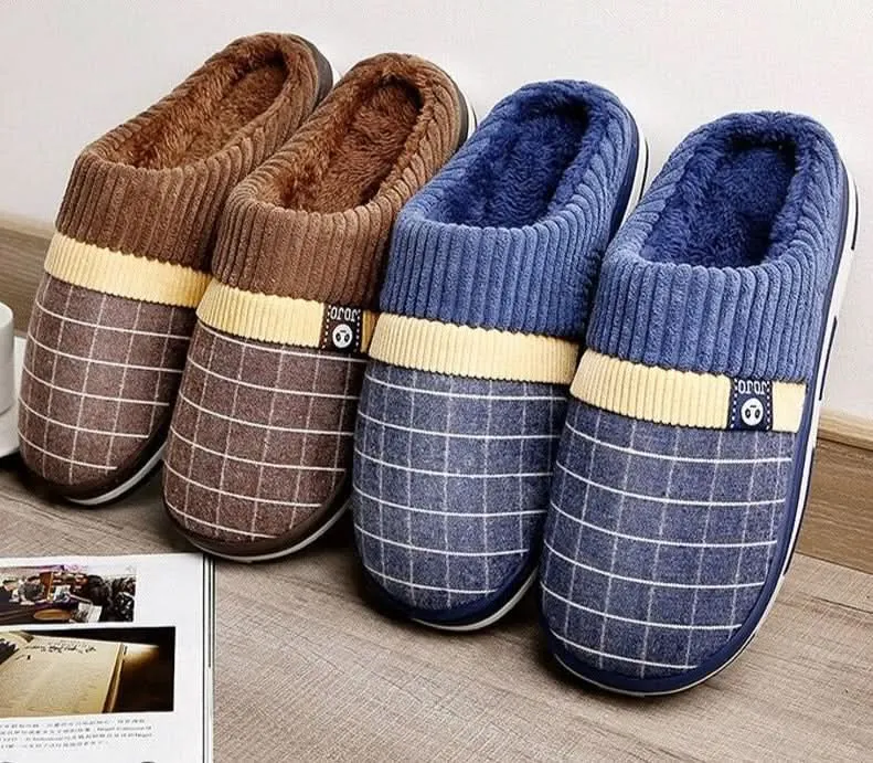 Grid Indoor Slippers for Men