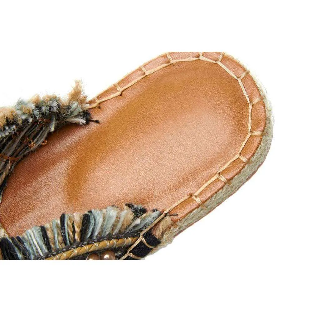 Handmade Straw Slippers