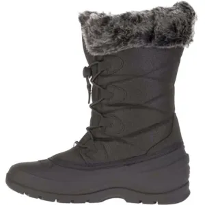 KAMIK MOMENTUM-3 Snow Seam-Sealed Waterproof Plush Faux-Fur Collar Boots BLACK (11, BLACK)