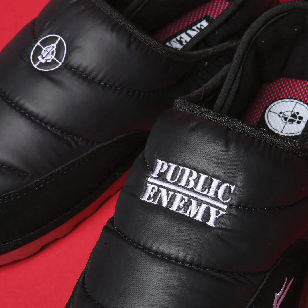 Lakai x Public Enemy Owen Slippers Nylon Shoes - Black