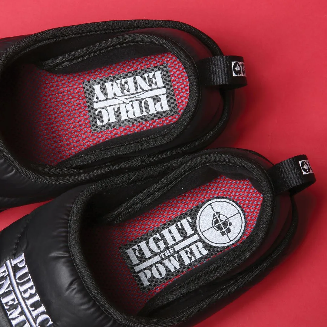 Lakai x Public Enemy Owen Slippers Nylon Shoes - Black
