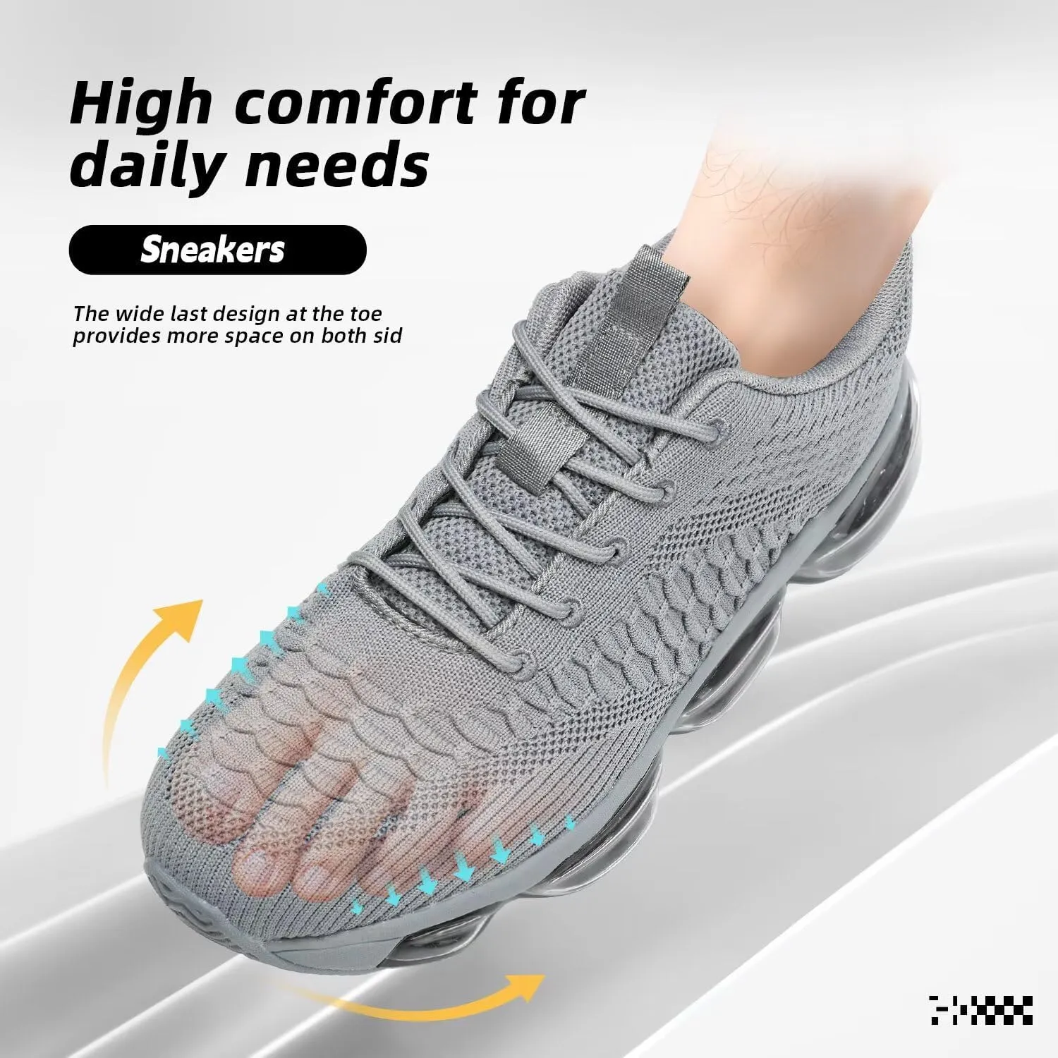 Mens Air Cushion Running Shoes Fashion Casual Walking Tennis Sneakers Non Slip Breathable Trail Sport Gym