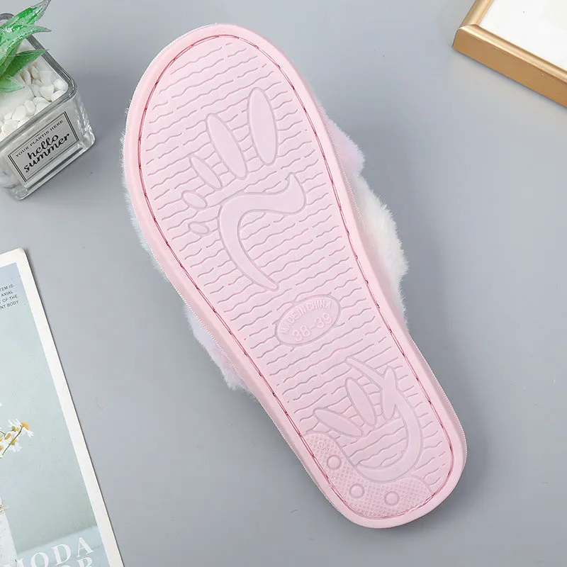 Nanccy Plush Comfortable Warm Slippers
