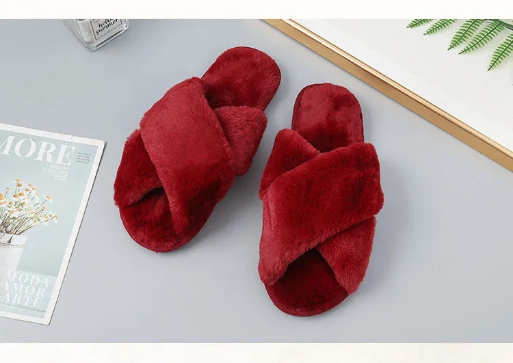 Nanccy Plush Comfortable Warm Slippers