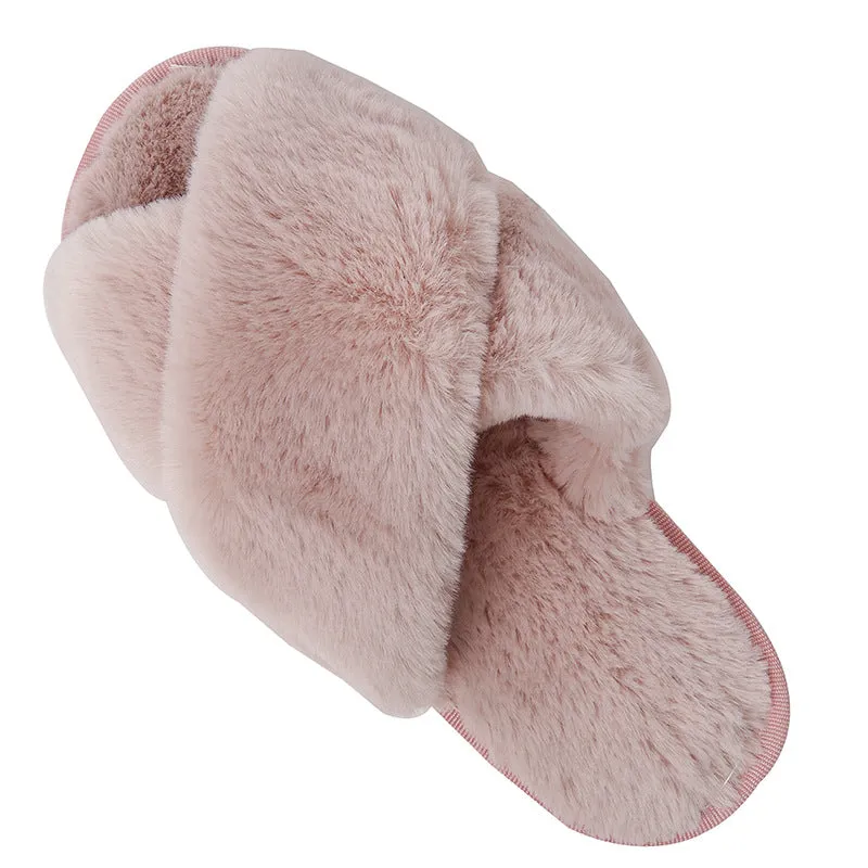 Nanccy Plush Comfortable Warm Slippers