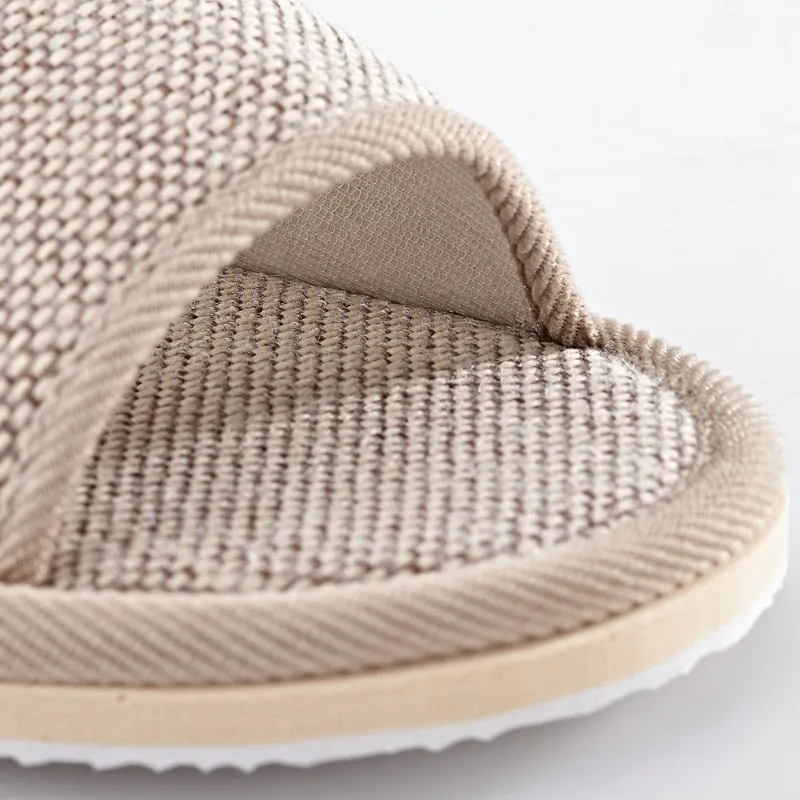 Natural Flax Home Slippers