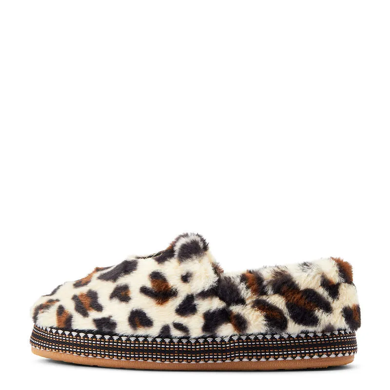 Snuggle Slipper- Cream Leopard