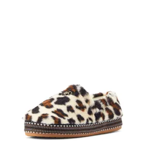 Snuggle Slipper- Cream Leopard