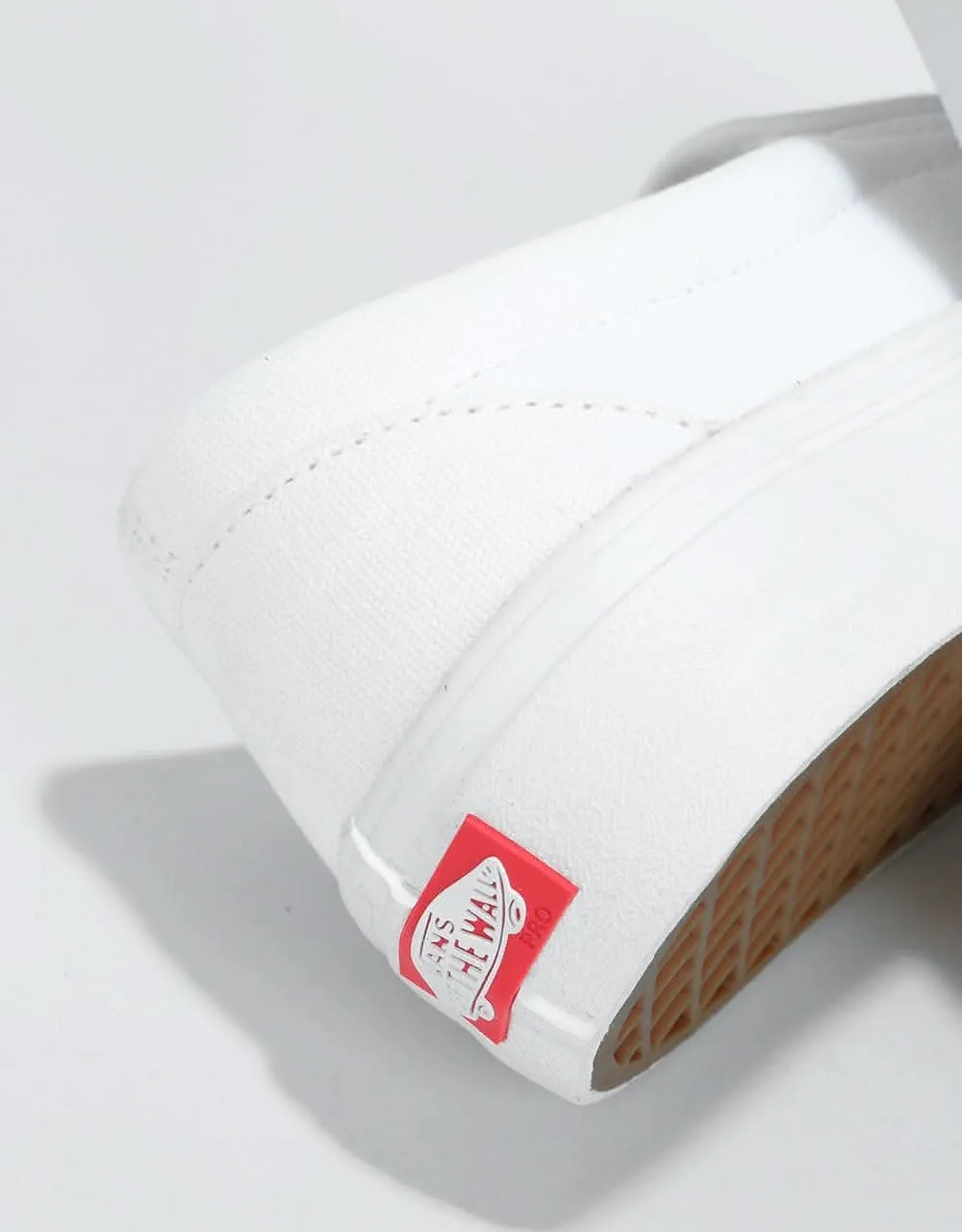 Vans Slip-On Pro Skate Shoes - White/White