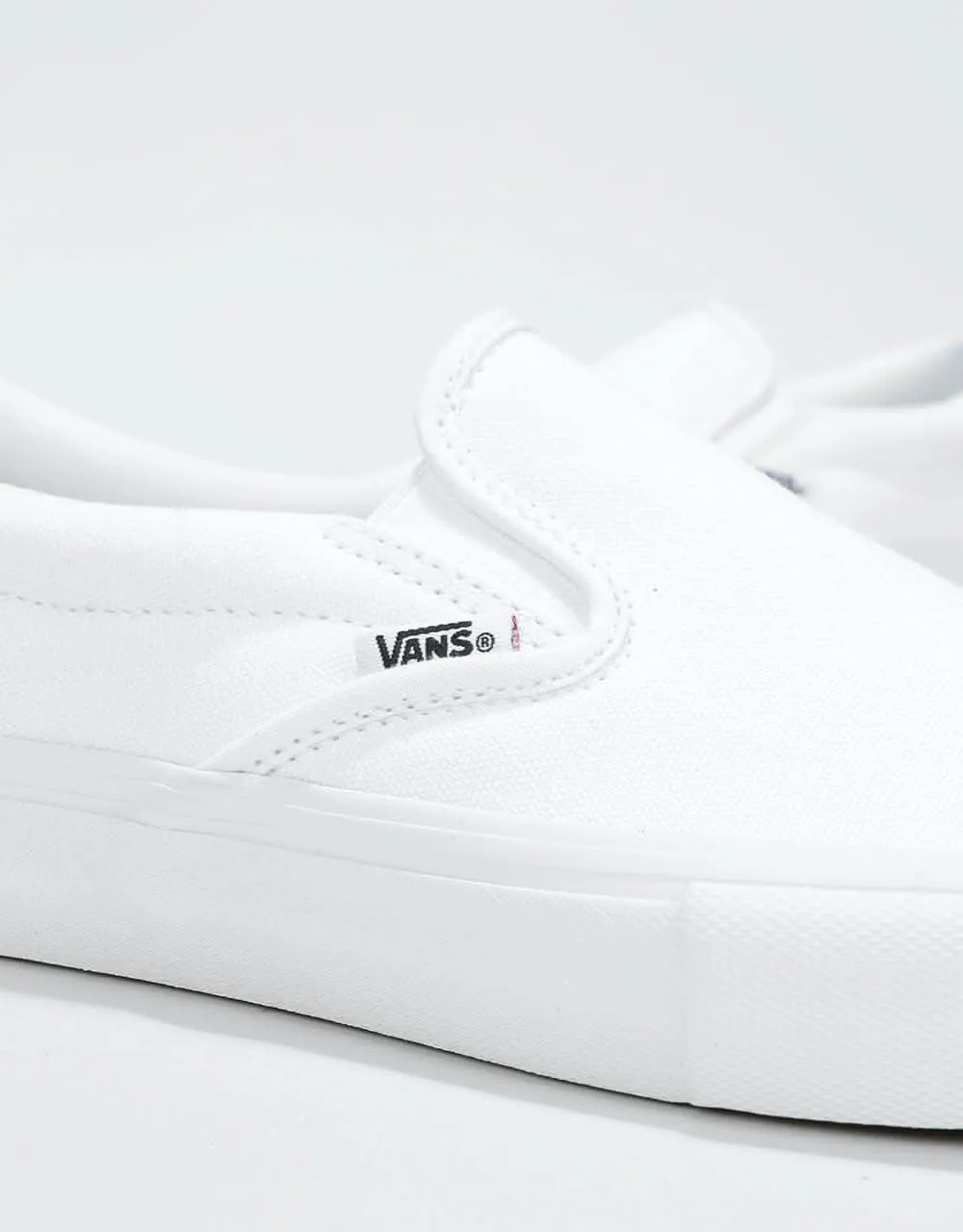 Vans Slip-On Pro Skate Shoes - White/White